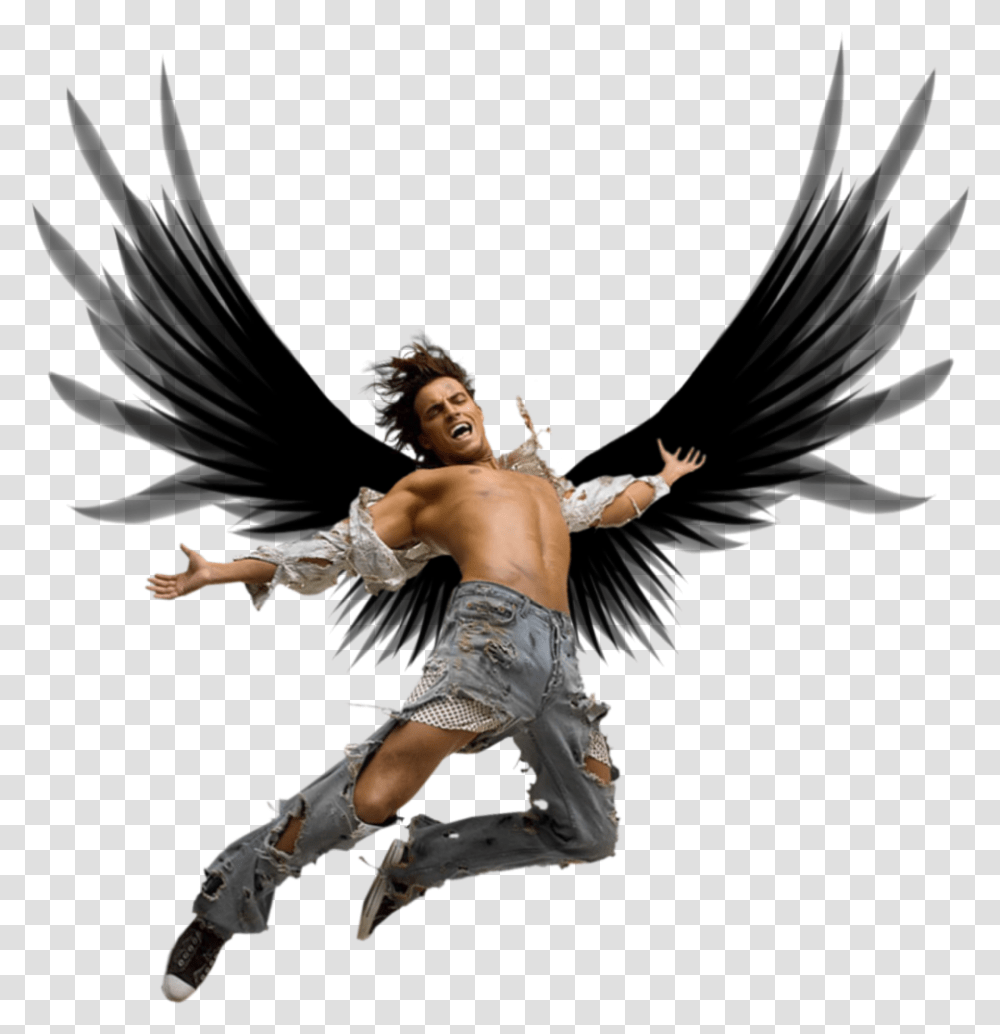 Falling Man Clipart Male Fallen Angel, Dance Pose, Leisure Activities, Person, Human Transparent Png