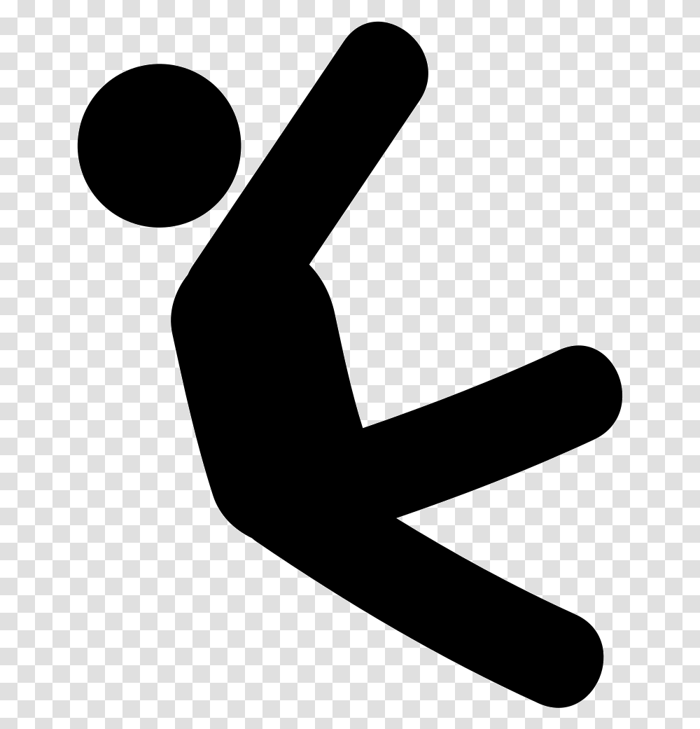 Falling Man Icon Free Download, Alphabet, Number Transparent Png