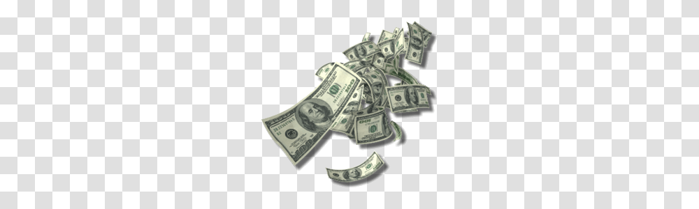 Falling Money, Dollar, Wristwatch Transparent Png