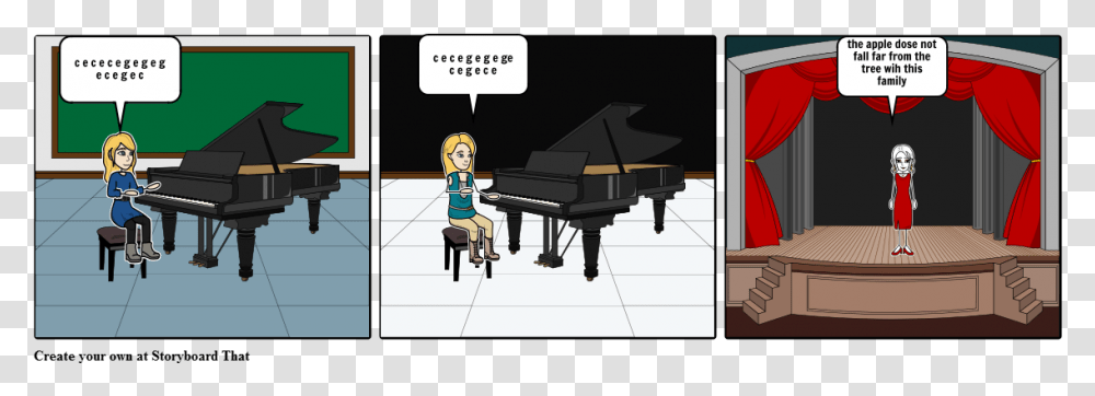Falling On Stage Cartoon, Grand Piano, Leisure Activities, Musical Instrument, Person Transparent Png