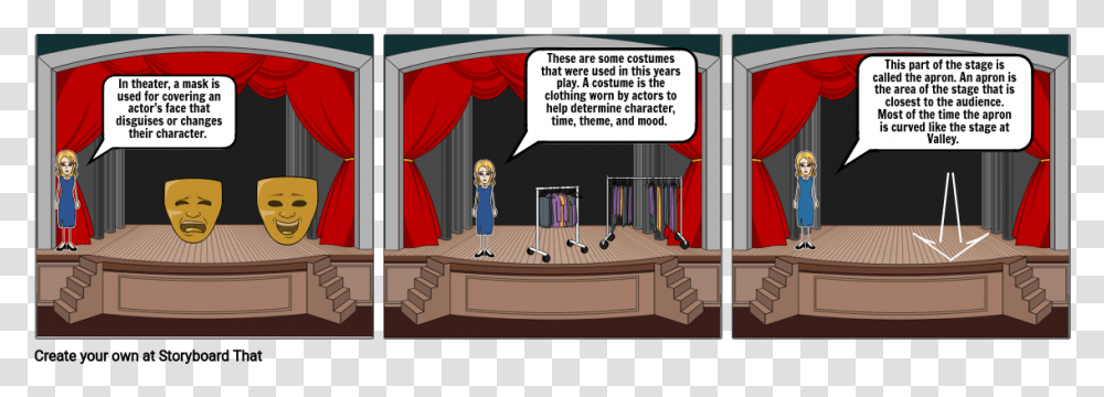 Falling On Stage Cartoon, Interior Design, Indoors, Crowd, Leisure Activities Transparent Png