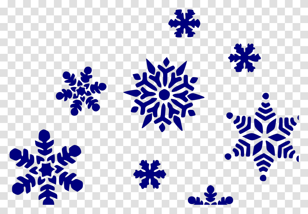 Falling Snowflakes Clipart Black And White, Pattern, Floral Design, Poster Transparent Png