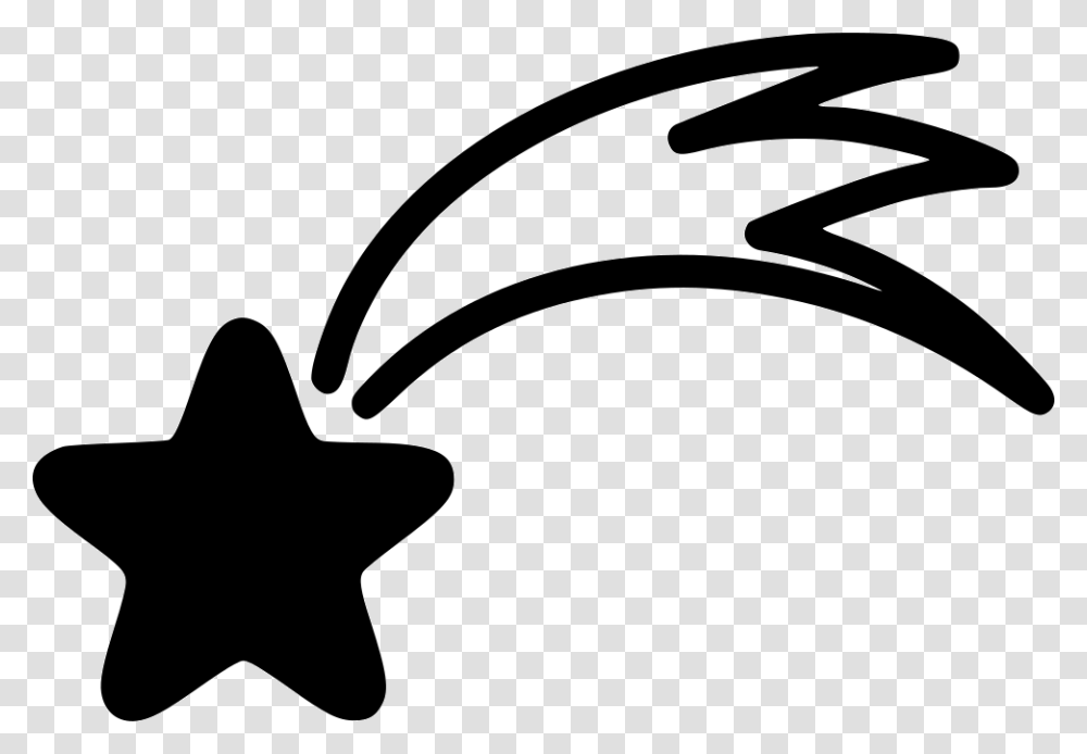 Falling Star Comet Icon Star, Stencil, Apparel Transparent Png
