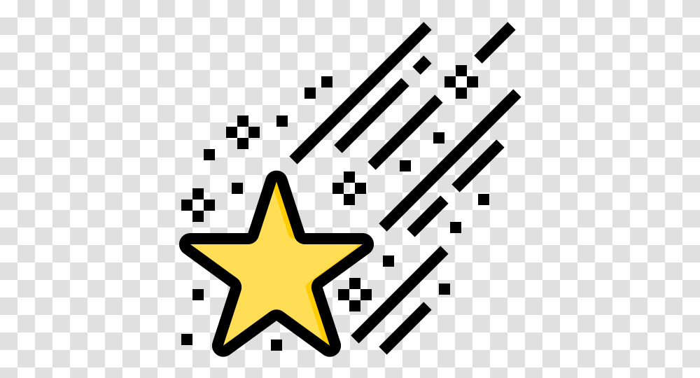 Falling Star Free Vector Icons Designed Museu Heris De Chavin De Huantar, Star Symbol Transparent Png