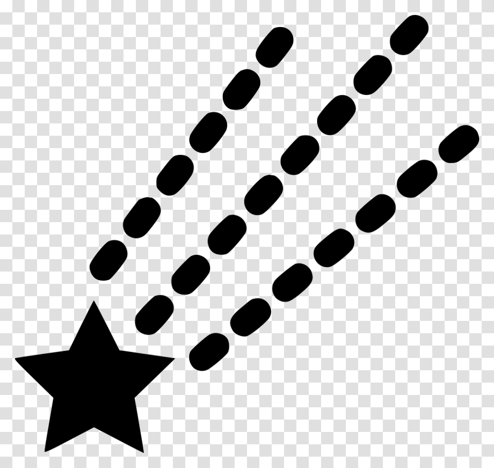 Falling Star Icon, Star Symbol, Stencil Transparent Png