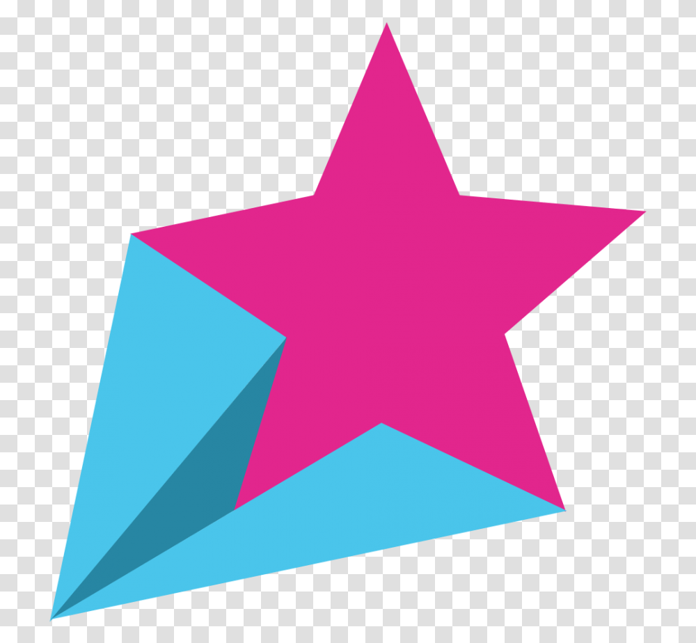 Falling Star Image Background Pink Star Clipart, Star Symbol, Cross Transparent Png