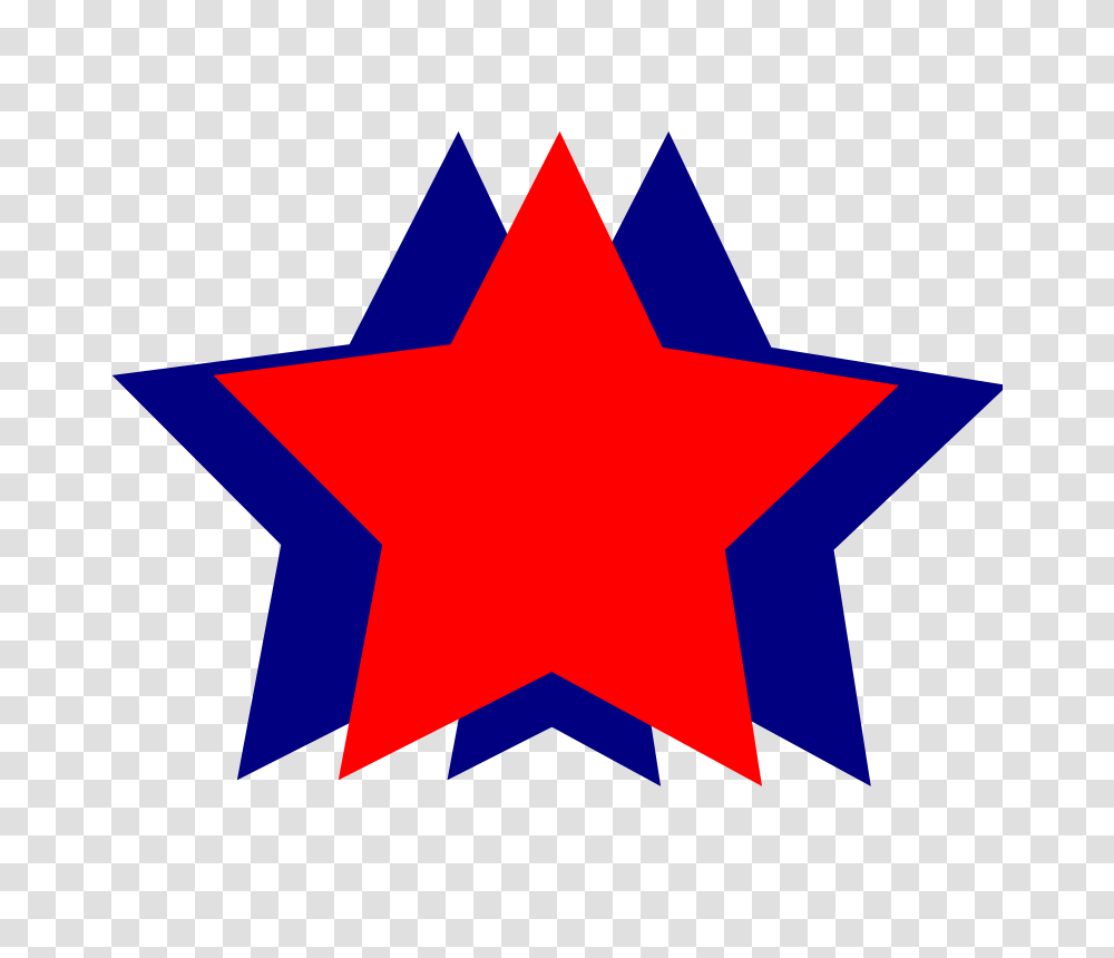 Falling Stars Clipart Fancy Star Red And Blue Star, Star Symbol, Cross, Outdoors, Nature Transparent Png