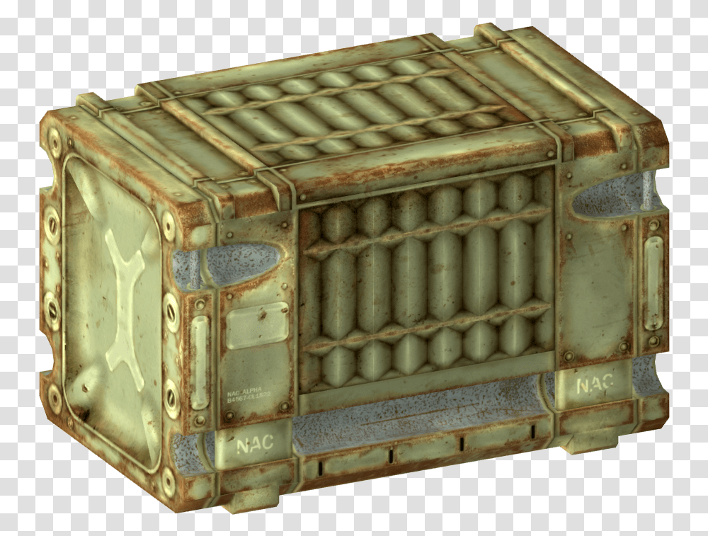 Fallout 3 Crate, Box, Furniture, Treasure, Transportation Transparent Png