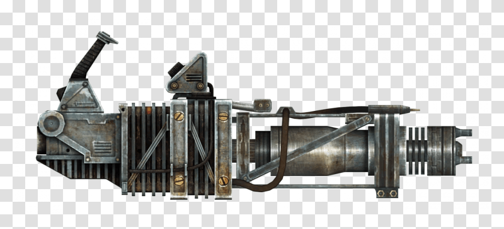 Fallout 3 Gatling Laser, Machine, Gun, Weapon, Weaponry Transparent Png