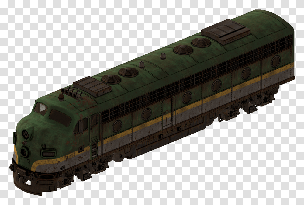 Fallout 3 Railroad, Train, Vehicle, Transportation, Locomotive Transparent Png