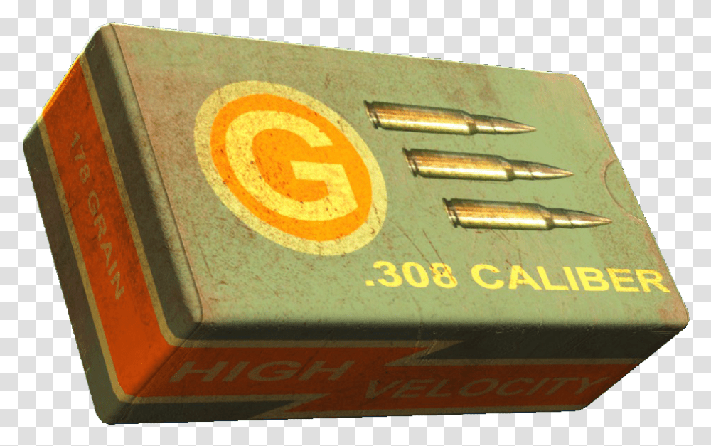 Fallout 4 7.62 Ammo, Logo, Trademark, Box Transparent Png