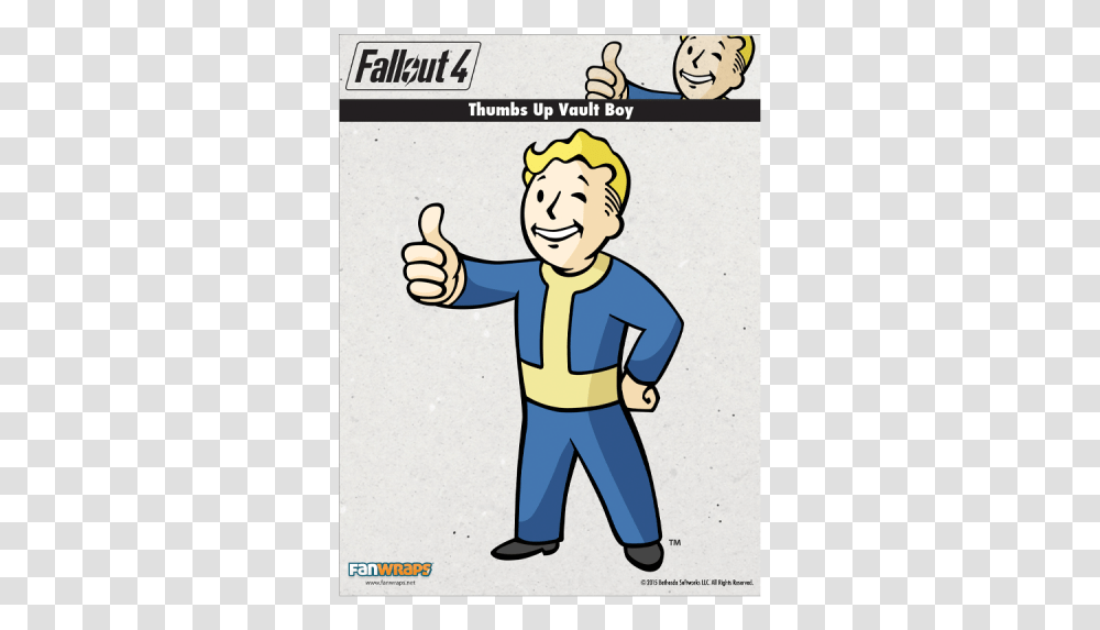 Fallout 4 Decal Thumbs Up Vault Boy Fallout Vault Boy Thumbs Up, Person, Human, Finger Transparent Png