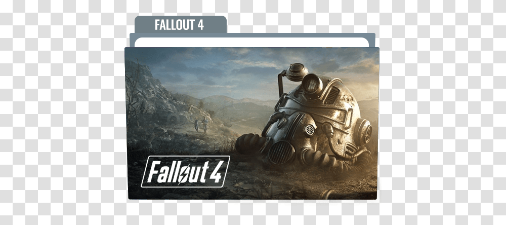 Fallout 4 Folder Icon Free Download Designbust Fallout 4 Game Folder Icon, Person, Transportation, Vehicle, Motorcycle Transparent Png