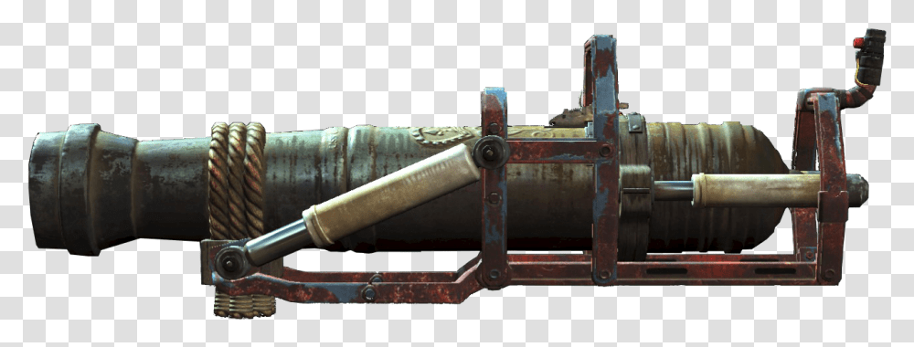 Fallout 4 Mortar Clip Arts Fallout 4 Cannon, Weapon, Weaponry, Blade, Knife Transparent Png