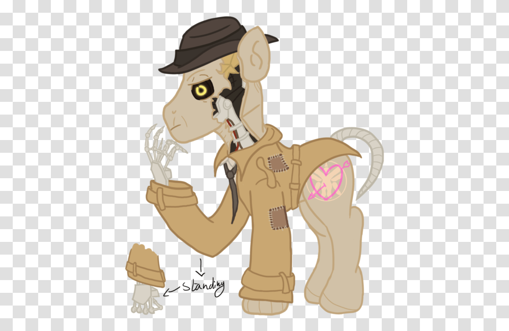 Fallout 4 Nick Valentine Pony, Toy, Hat, Mammal Transparent Png