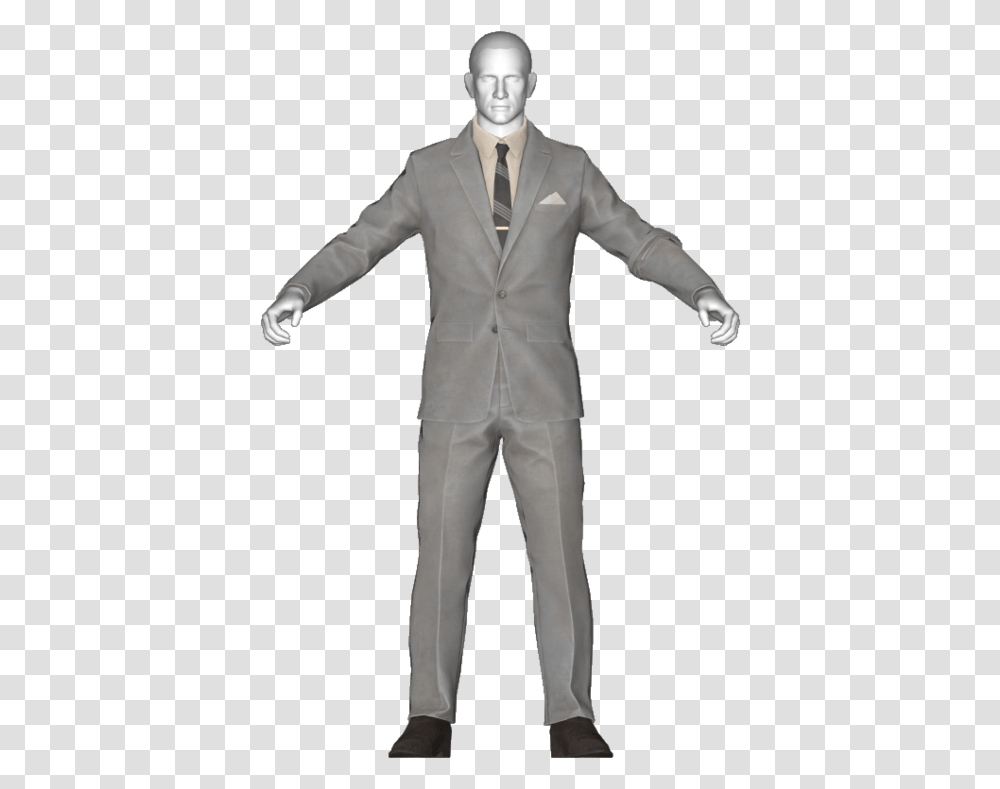 Fallout 76 Black Suit, Overcoat, Person, Tie Transparent Png