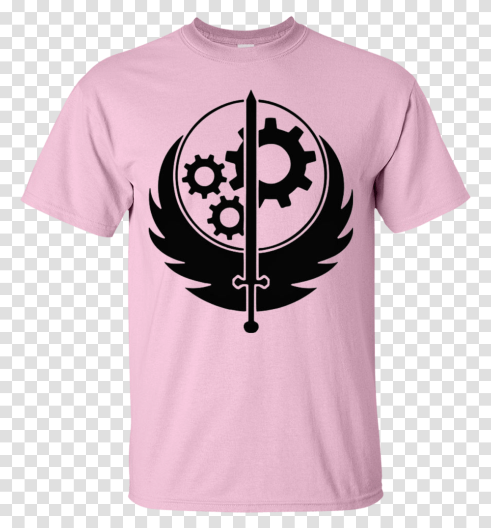 Fallout Brotherhood Of Steel Logo, Apparel, T-Shirt, Sleeve Transparent Png