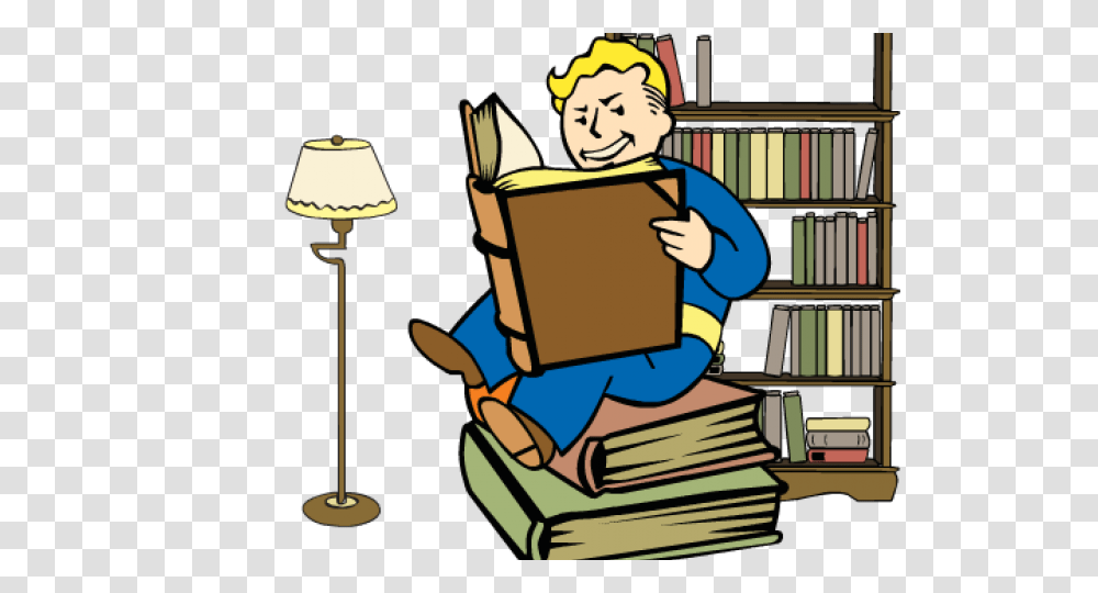 Fallout Clipart Guy, Lamp, Reading, Lampshade, Box Transparent Png
