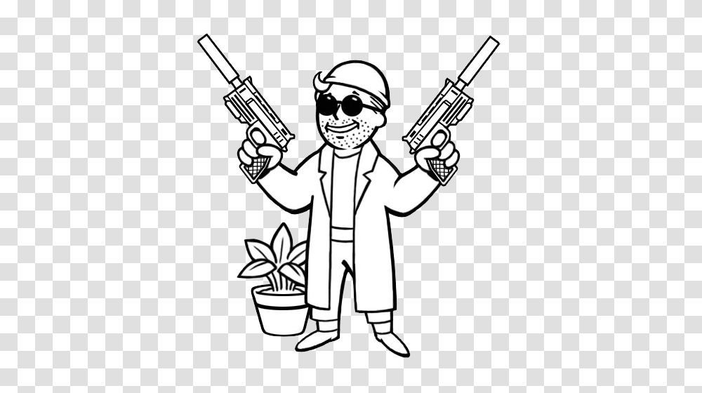 Fallout Clipart Perk Art, Handgun, Weapon, Sunglasses, Accessories Transparent Png