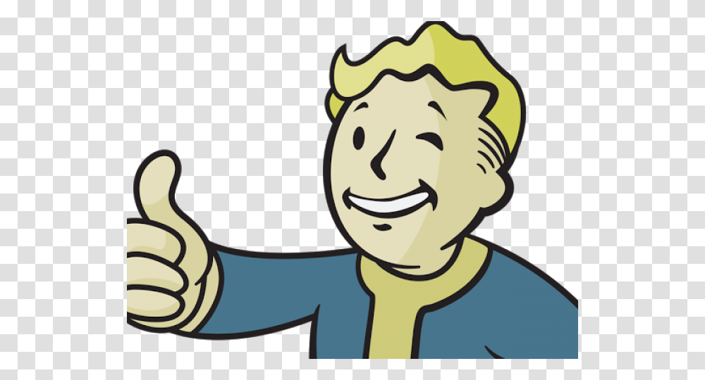 Fallout Clipart Pip Boy Vault Boy Background, Face, Head, Hand Transparent Png