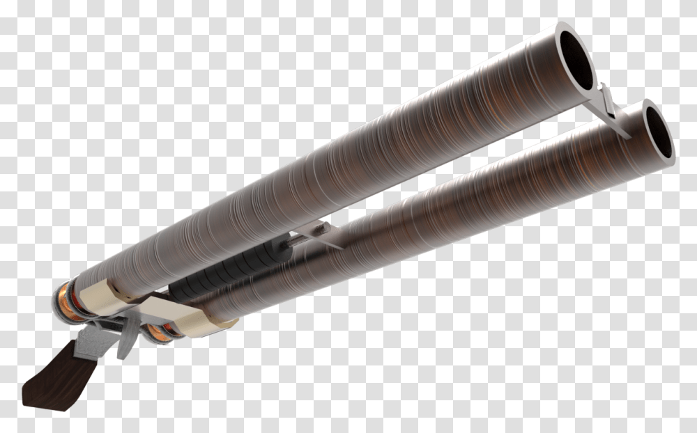 Fallout Inspired Double Barrel Shot Gun Rifle, Transportation, Vehicle, Pipeline, Missile Transparent Png