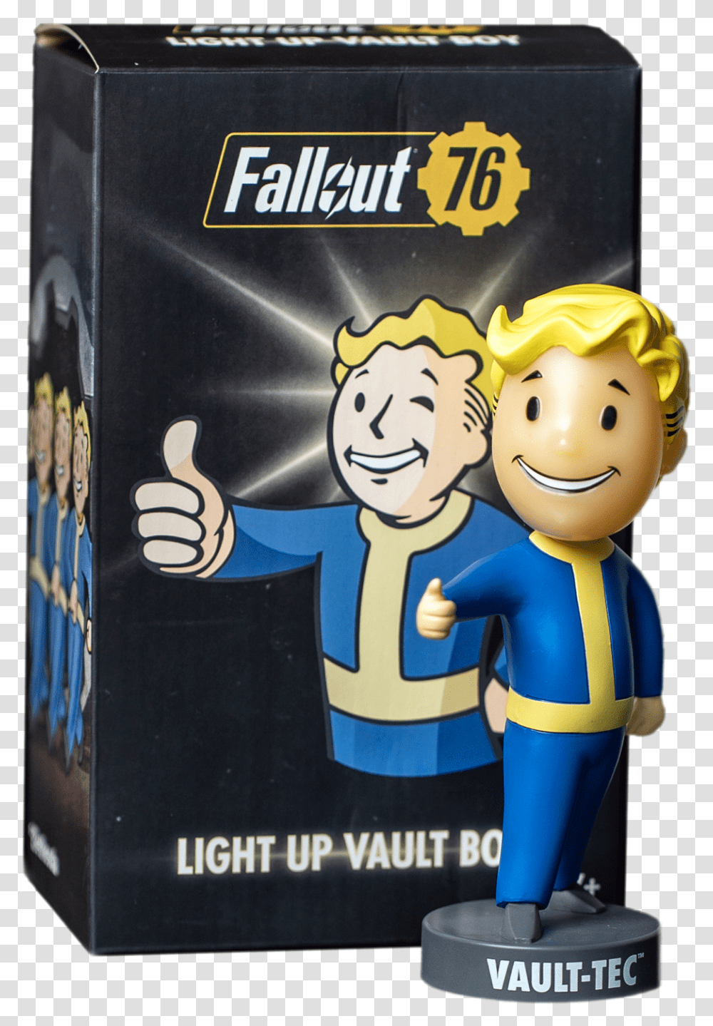 Fallout Lamp Light Up Vault Boy Fallout Lamp Light Up Vault Boy, Hand, Label, Text, Word Transparent Png