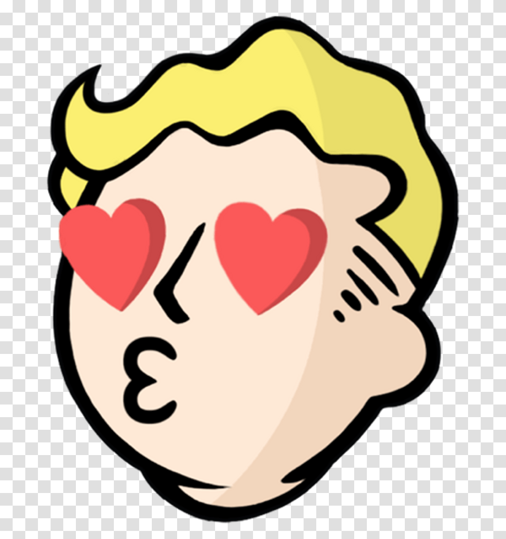 Fallout Love Funny Blonde Hearts Fallout 76, Food, Face, Sweets, Confectionery Transparent Png