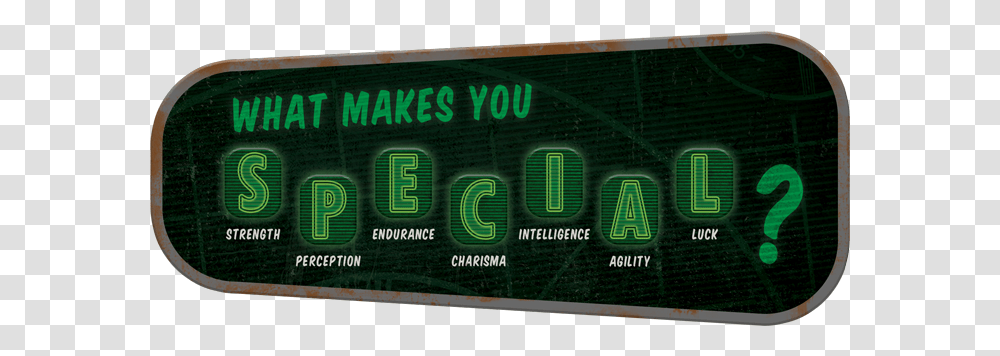 Fallout Makes You Special Fallout, Text, Scoreboard, Word, Number Transparent Png