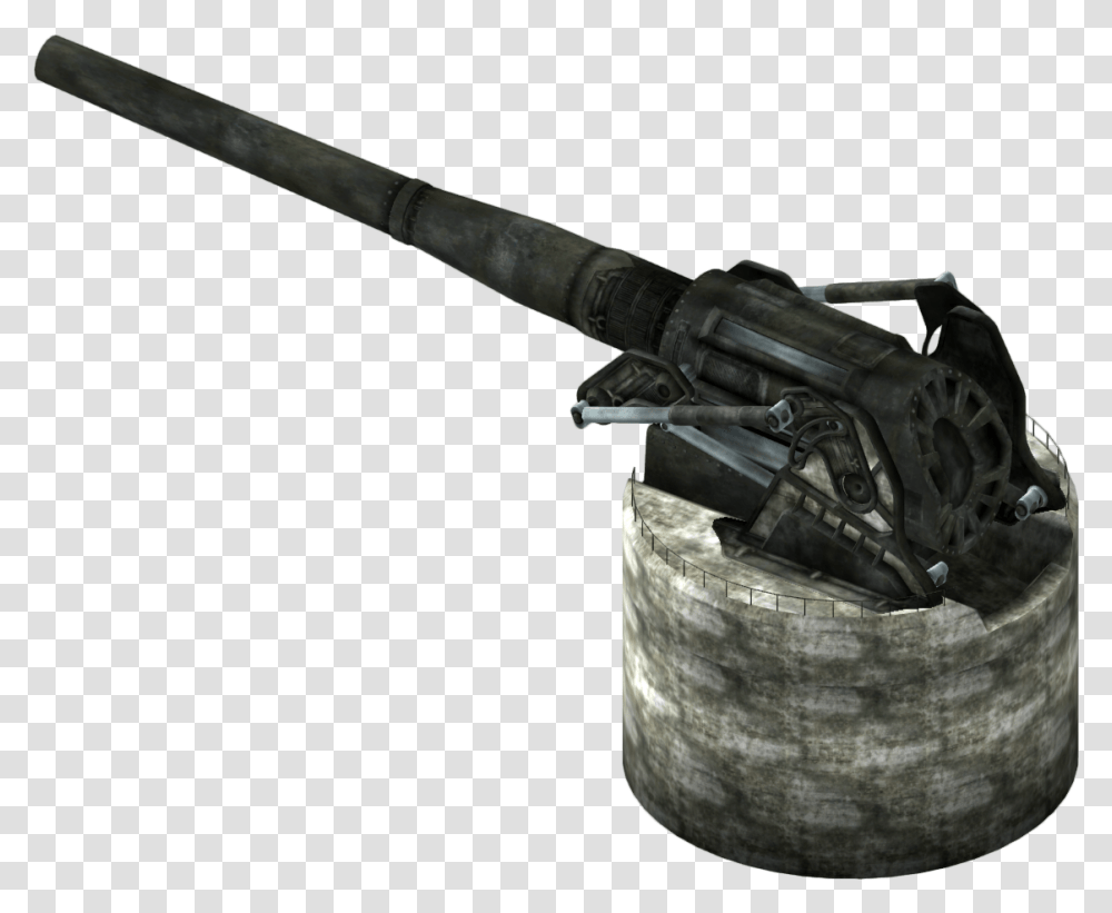 Fallout New Vegas Artillery, Weapon, Weaponry, Machine Gun, Cannon Transparent Png