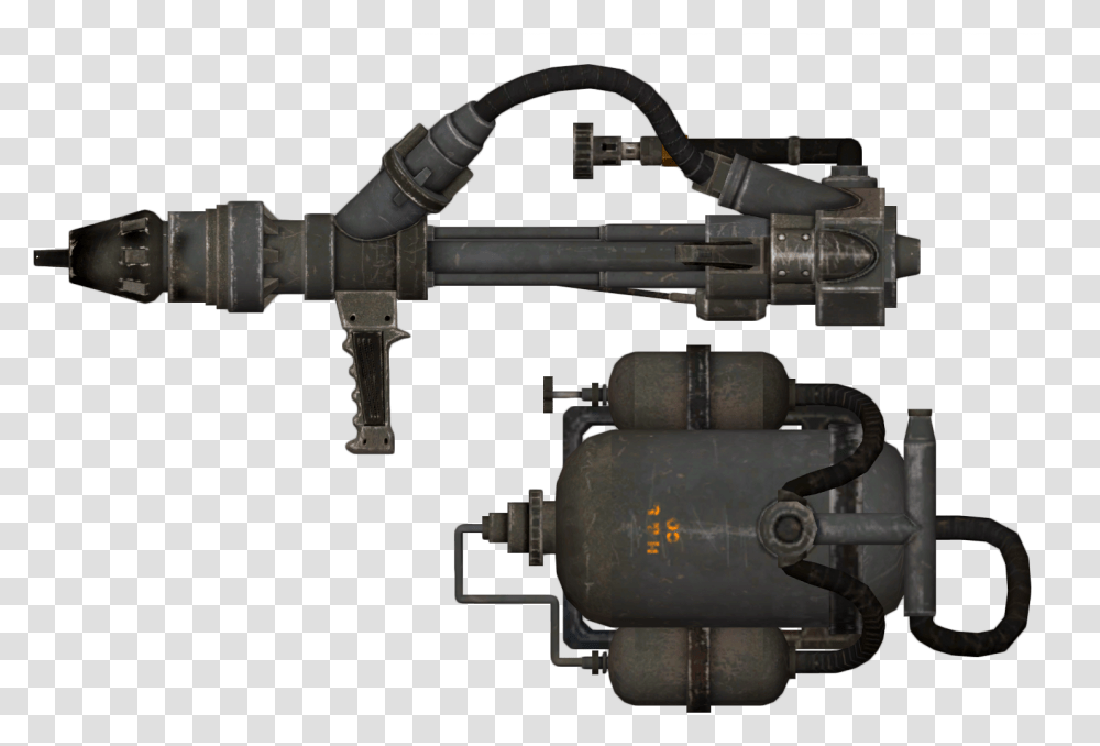 Fallout New Vegas Cleansing Flame, Machine, Gun, Weapon, Weaponry Transparent Png