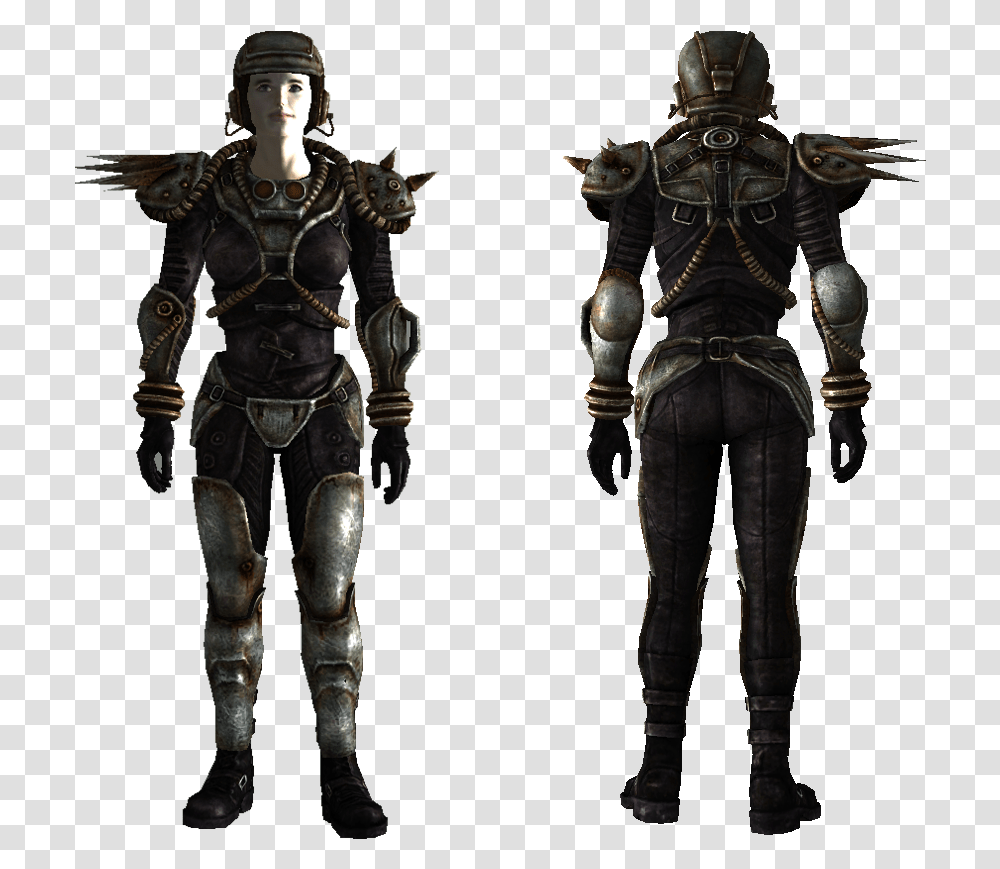 Fallout New Vegas Cover Armor Fallout Nv Lightweight Metal Armor, Person, Bronze, Figurine Transparent Png