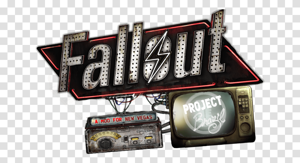 Fallout New Vegas Logo Fallout Project Brazil Logo, Remote Control, Electronics, Wristwatch, Clock Tower Transparent Png