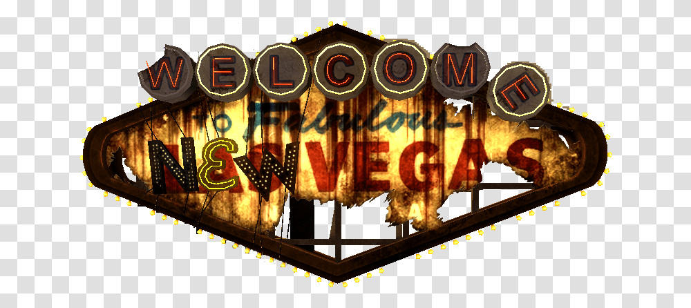 Fallout New Vegas Welcome, Alphabet, Crowd, Lighting Transparent Png