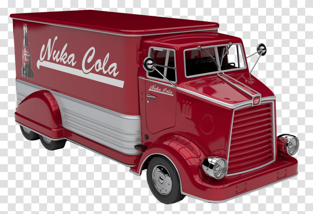 Fallout Nuka Cola Truck, Fire Truck, Vehicle, Transportation, Beverage Transparent Png