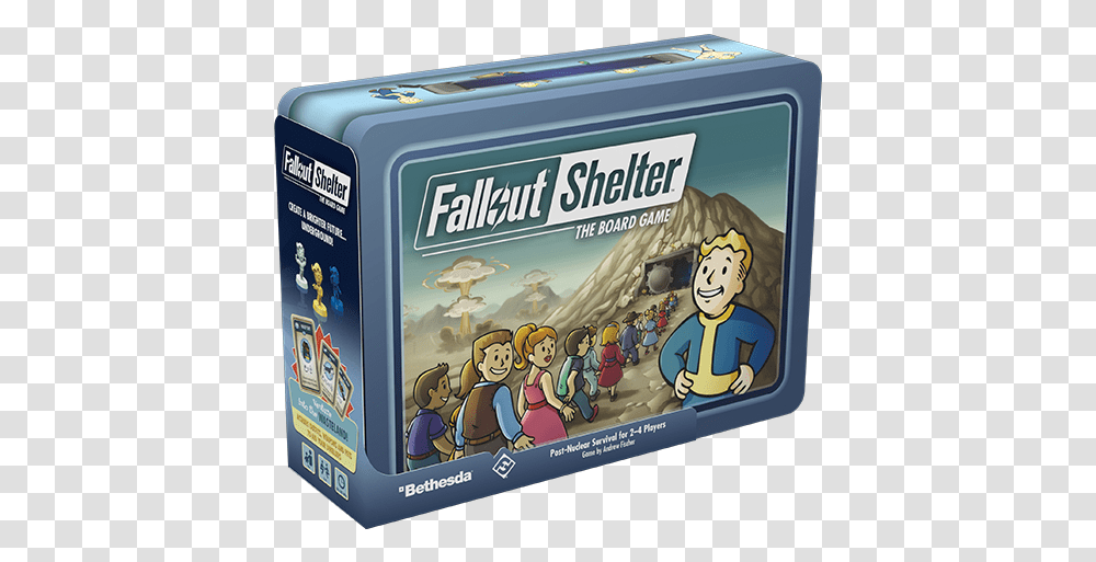 Fallout Shelter The Board Game Fantasy Flight Games Fantasy Flight Games Fallout Shelter, Person, Plant, Furniture, Tin Transparent Png