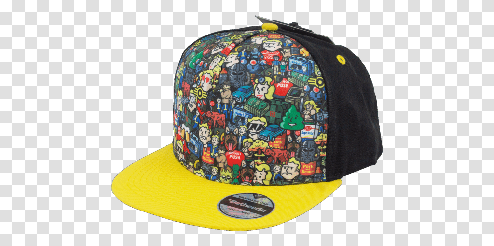 Fallout Snapback Emoji Fallout Emoji Cap, Apparel, Hat, Baseball Cap Transparent Png