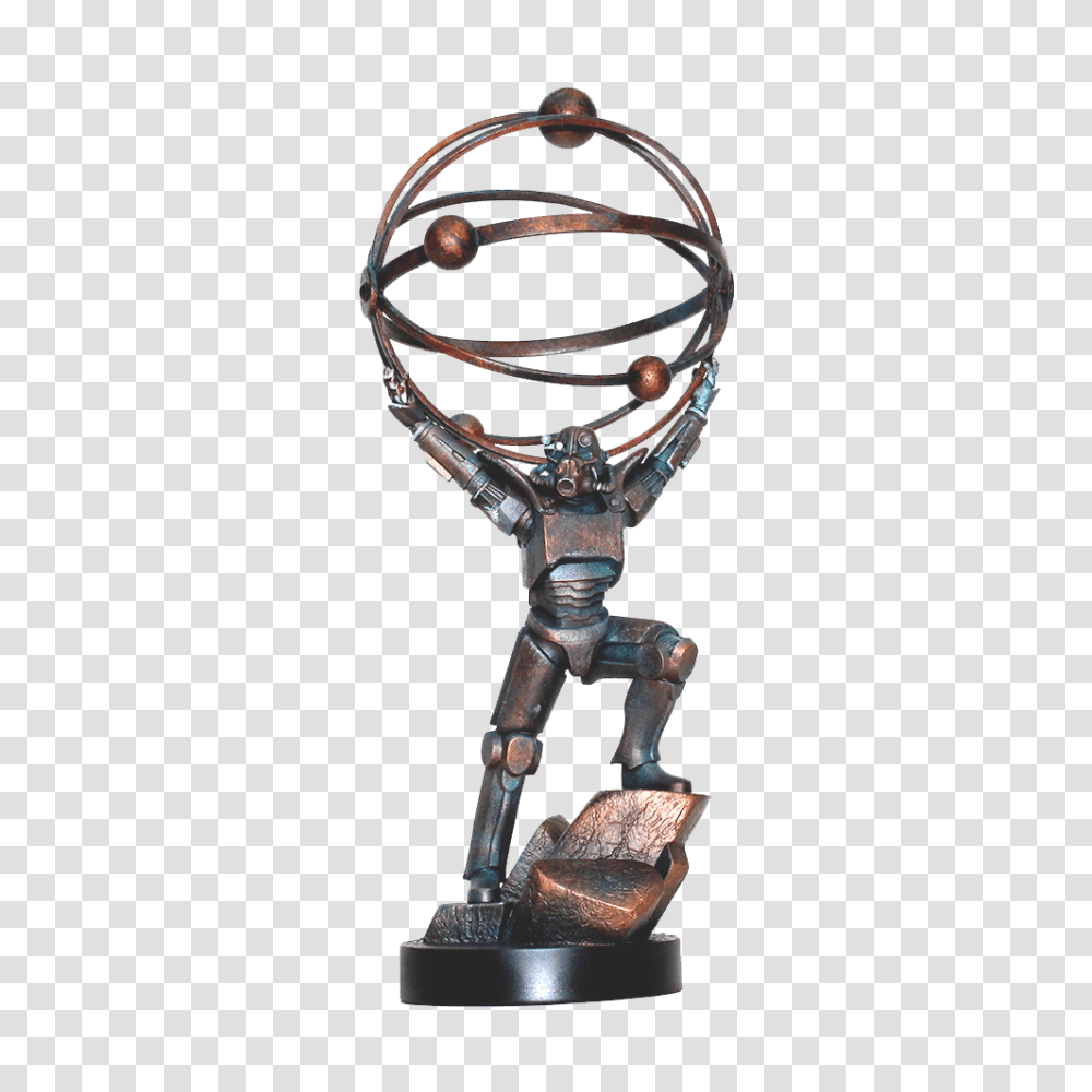 Fallout Statue Atomic Atlas Fallout Games The Official, Figurine, Tabletop, Furniture, Robot Transparent Png