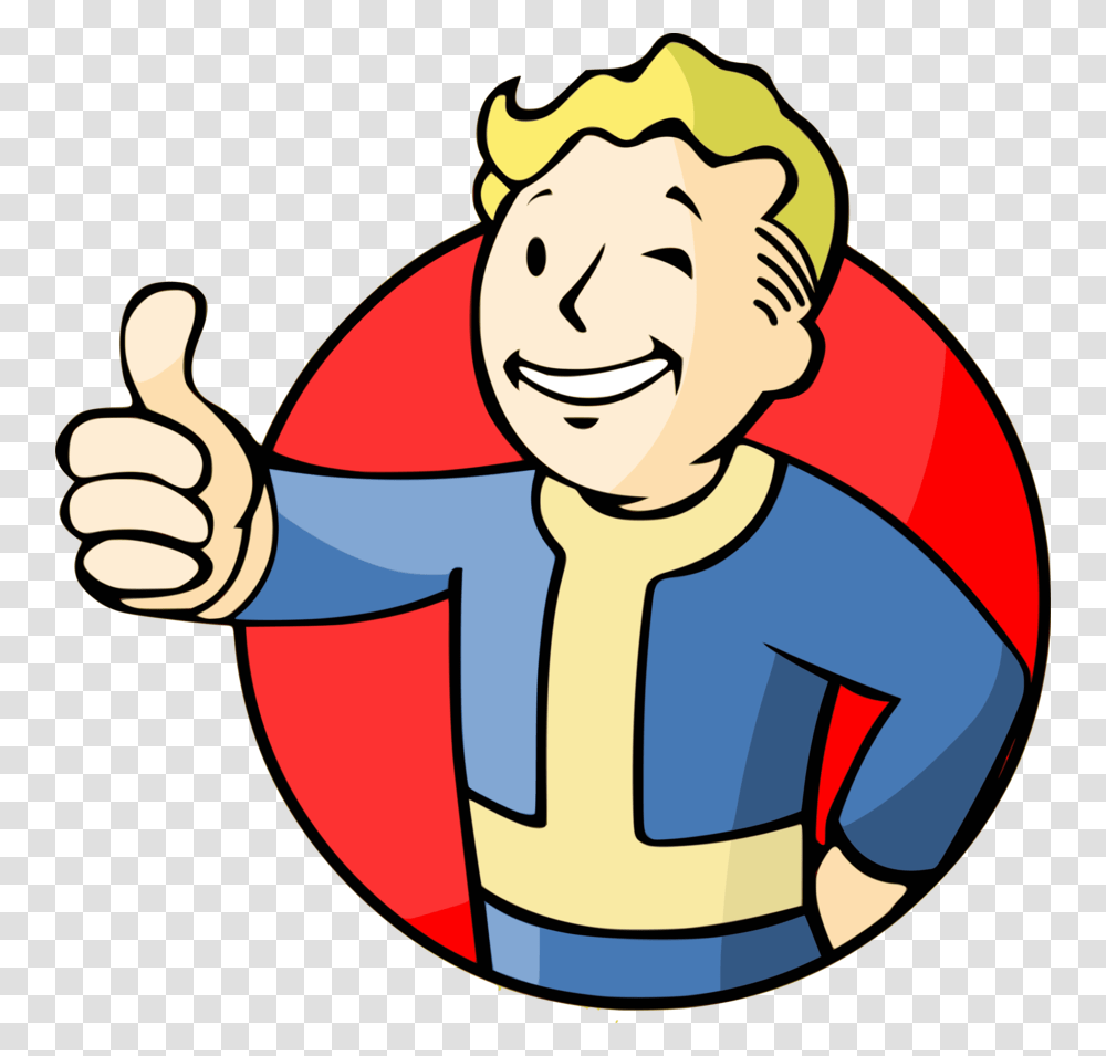 Fallout Vault Boy Fallout Logo, Thumbs Up, Finger, Hand Transparent Png