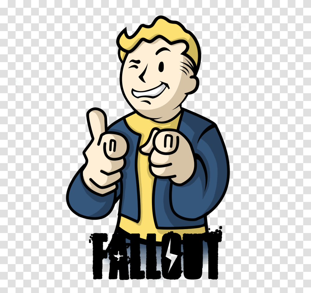 Fallout Vault Boy Profile, Hand, Finger, Person, Human Transparent Png