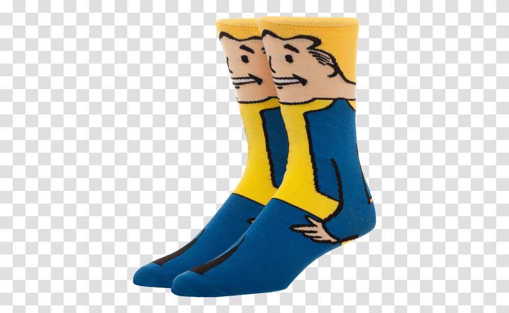 Fallout Vault Boy Socks Illustration, Clothing, Apparel, Footwear, Shoe Transparent Png