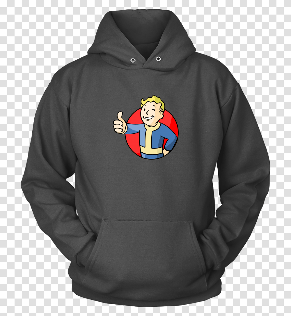 Fallout Vault Boy Thumbs Up Hoodie Catch Up With Jesus Sweater, Apparel, Sweatshirt, Person Transparent Png