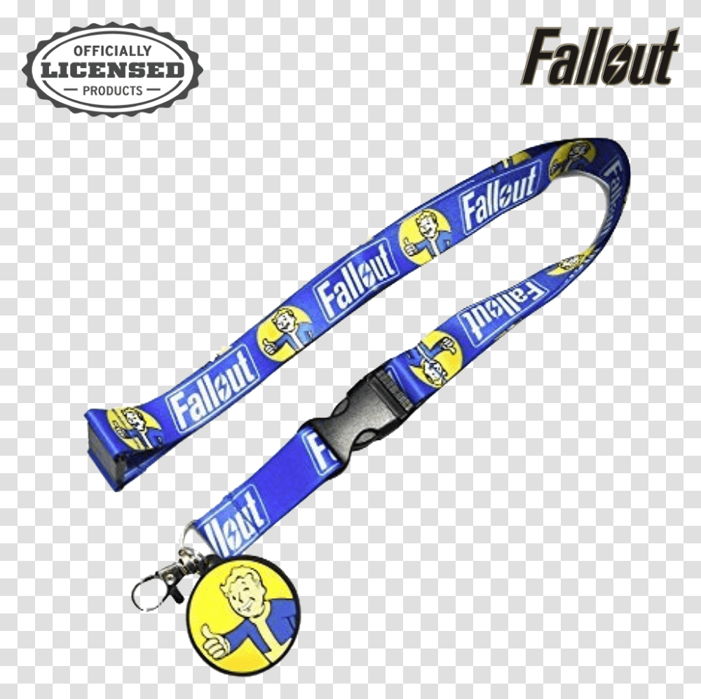 Fallout Video Game Cosplay Vault Boy Charm Lanyard Key Fob Fallout, Strap, Baseball Bat, Team Sport, Sports Transparent Png