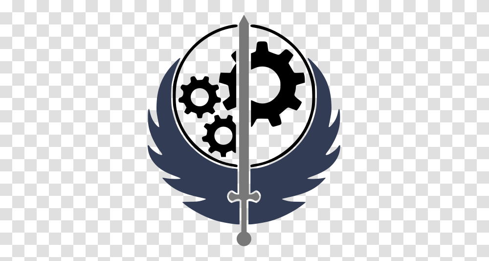 Fallout Wiki Brotherhood Of Steel Flag, Symbol, Weapon, Weaponry, Emblem Transparent Png