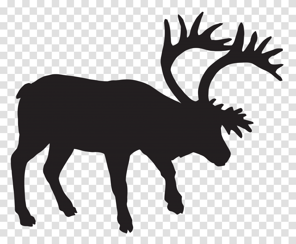 Fallow Deer Silhouette Clip Art, Logo, Label Transparent Png