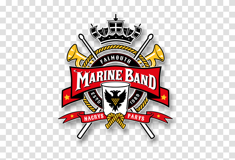 Falmouth Marine Band Falmouth Marching Carnival Cornwall, Logo, Trademark, Emblem Transparent Png