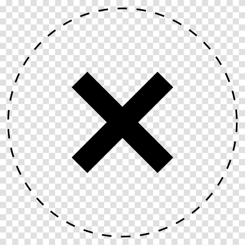 False User Experience Icon, Cross, Stencil Transparent Png