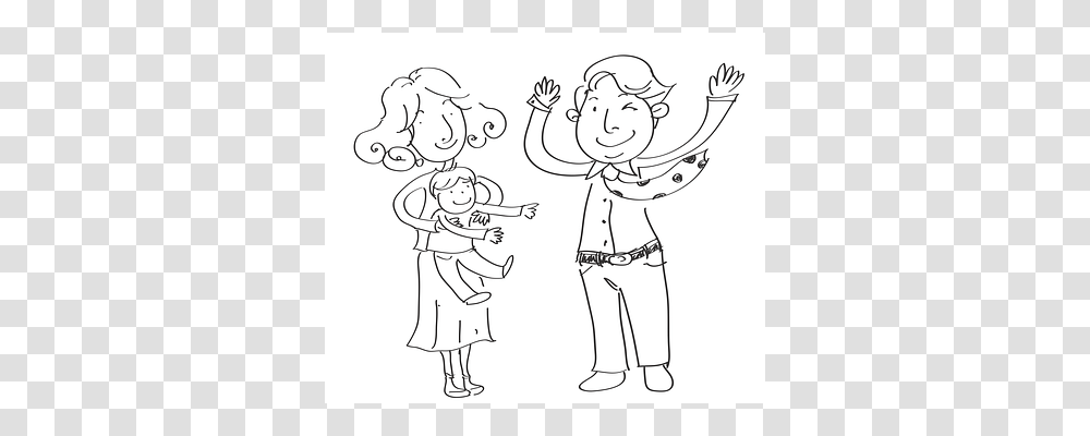 Family Drawing, Doodle, Sketch Transparent Png