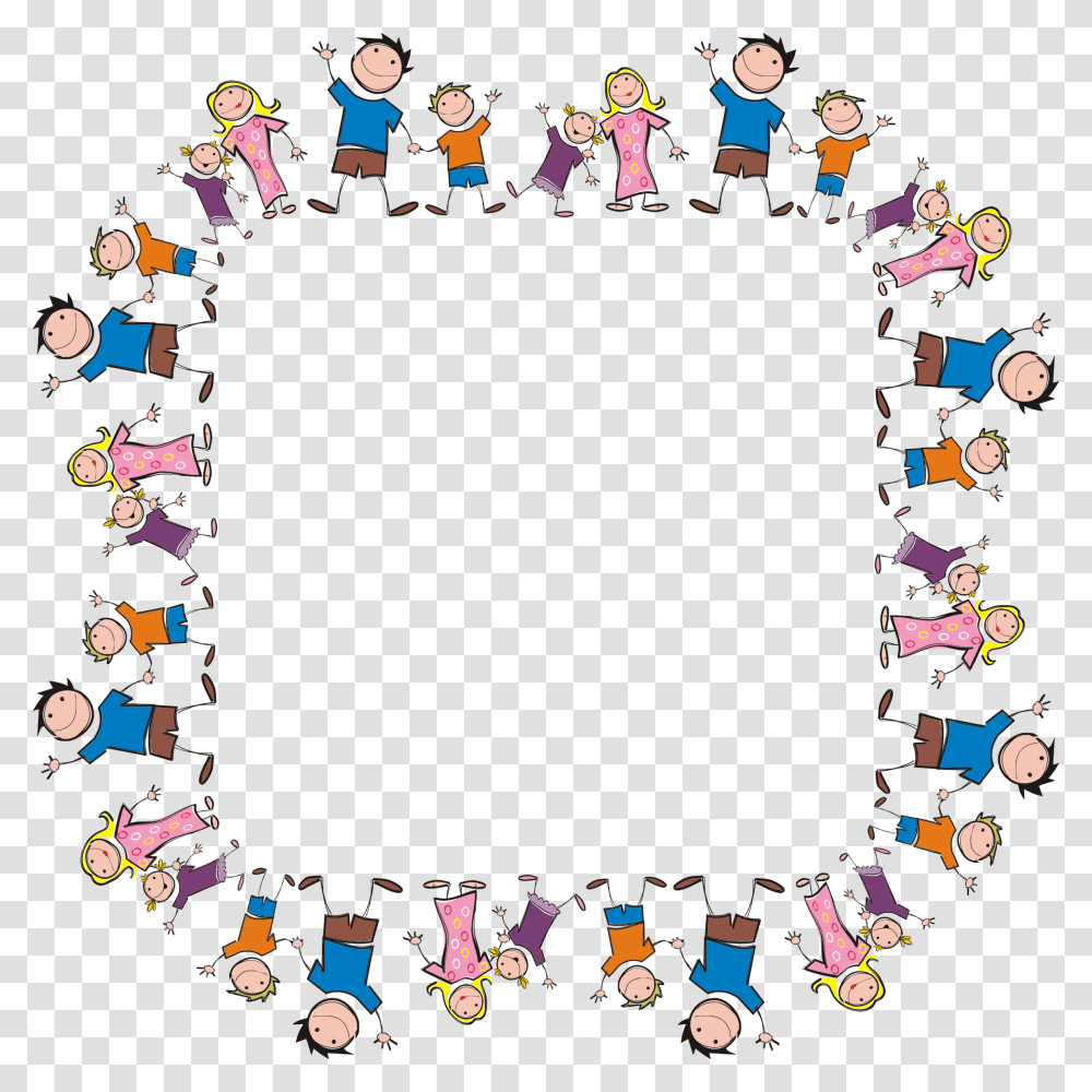 Family Border Clip Art, Person, Crowd, Poster, Advertisement Transparent Png
