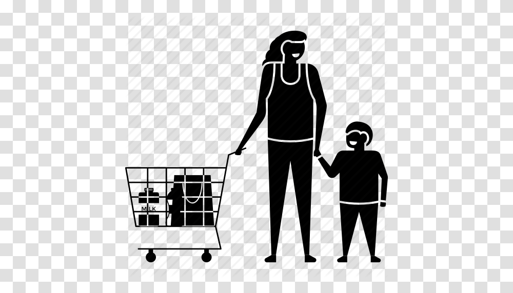 Family Buying Family Shopping Mother And Son Buying Mother, Hand, Holding Hands, Piano, Leisure Activities Transparent Png