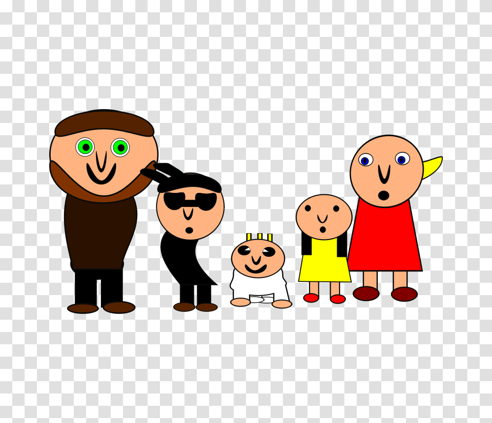 Family Cartoon Clipart, Sunglasses, Drawing, Hand, Housing Transparent Png